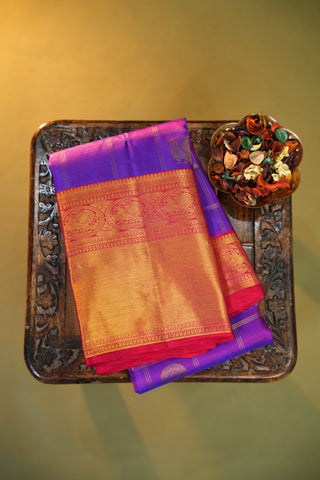 KANCHIPURAM TRADITIONAL SILK HANDLOOM SAREE