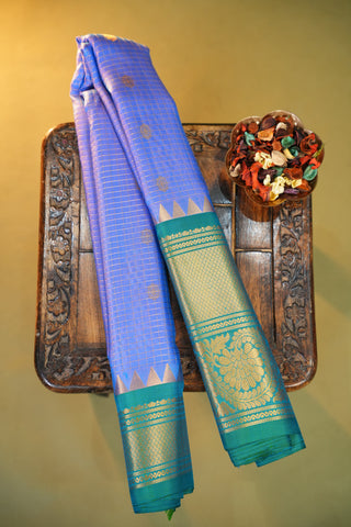 GADWAL PURE SILK CHECKS HANDLOOM SAREE