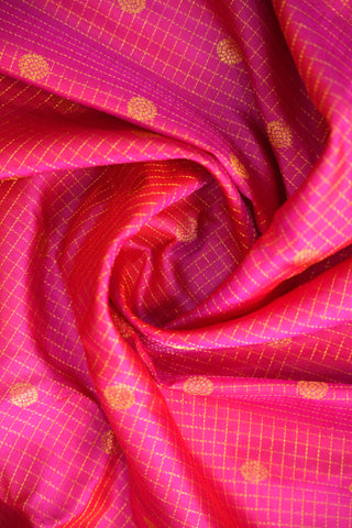 GADWAL PURE SILK CHECKS HANDLOOM SAREE