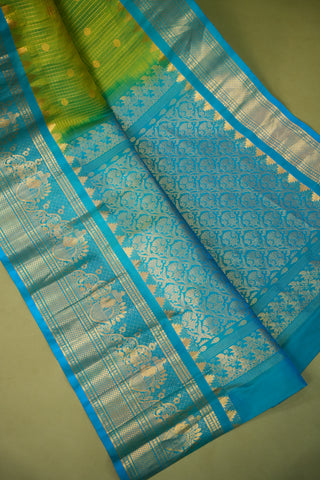 GADWAL PURE SILK CHECKS HANDLOOM SAREE