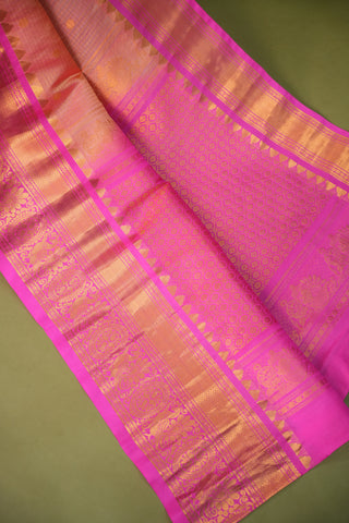 GADWAL PURE SILK CHECKS HANDLOOM SAREE