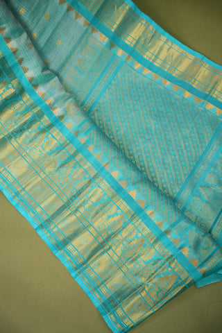 GADWAL PURE SILK CHECKS HANDLOOM SAREE