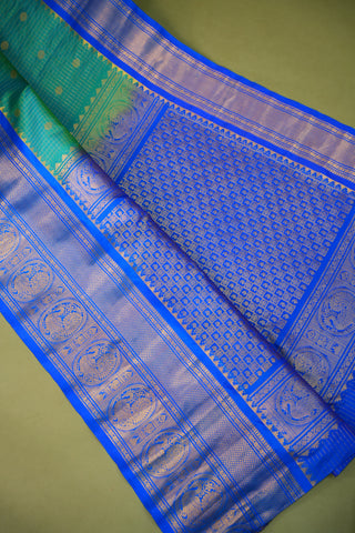 GADWAL PURE SILK CHECKS HANDLOOM SAREE