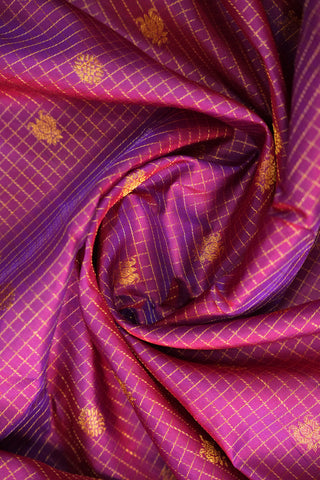 GADWAL PURE SILK CHECKS HANDLOOM SAREE