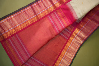 GADWAL SILKS IN EQUAL BORDER STYLE