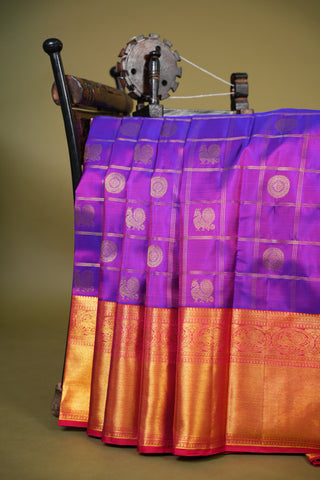 KANCHIPURAM TRADITIONAL SILK HANDLOOM SAREE