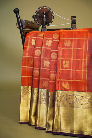 KANCHIPURAM TRADITIONAL SILK HANDLOOM SAREE