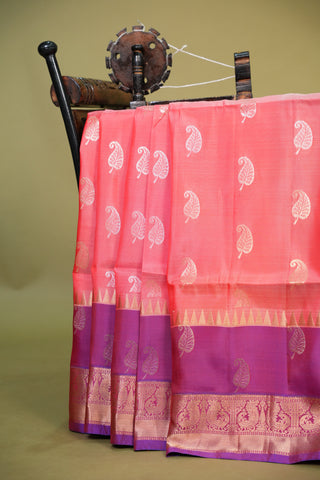 KANCHIPURAM PURE SOFT SILK SAREE