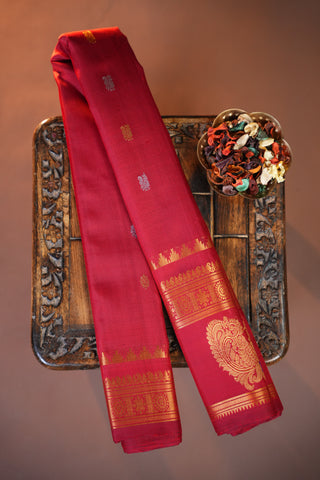 GADWAL PURE SILK GAP BORDER HANDLOOM SAREE