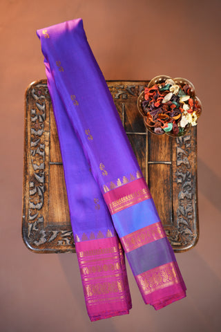 GADWAL PURE SILK GAP BORDER HANDLOOM SAREE