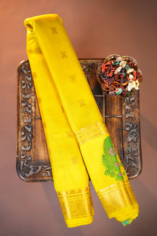 GADWAL PURE SILK GAP BORDER HANDLOOM SAREE