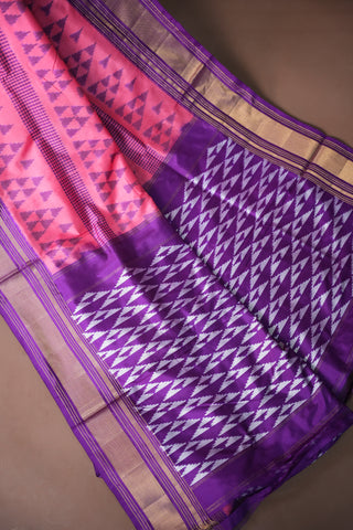 POCHAMPALLY PURE SILK HANDLOOM SAREE