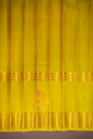 GADWAL PURE SILK GAP BORDER HANDLOOM SAREE