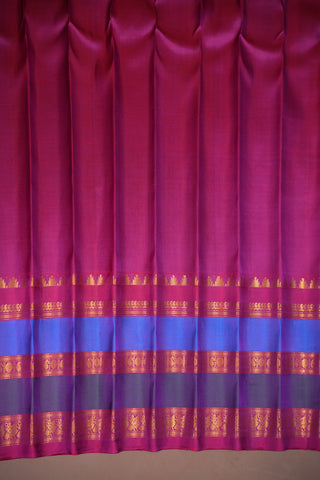 GADWAL PURE SILK GAP BORDER HANDLOOM SAREE