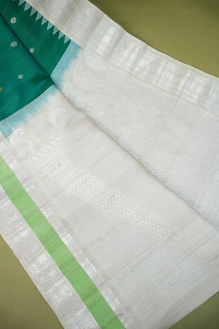 GADWAL PURE SILK GAP BORDER HANDLOOM SAREE