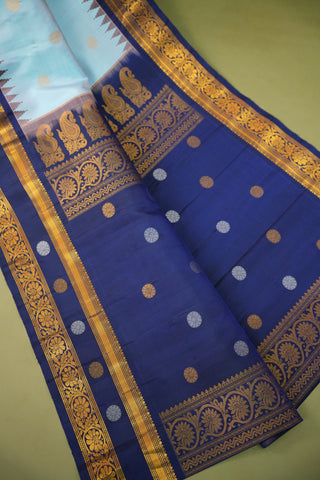GADWAL PURE SILK GAP BORDER HANDLOOM SAREE