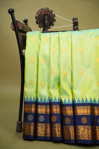 GADWAL PURE SILK GAP BORDER HANDLOOM SAREE