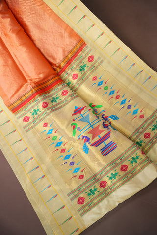 PURE SILK HANDLOOM GADWAL PAITHANI SAREE