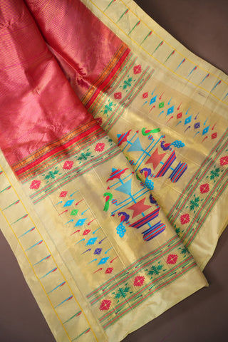 PURE SILK HANDLOOM GADWAL PAITHANI SAREE