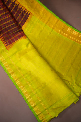 GADWAL PURE SILK GAP BORDER HANDLOOM SAREE