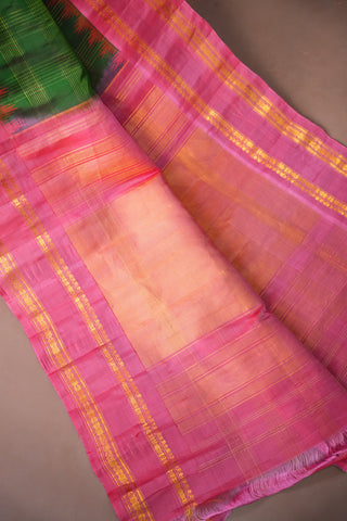 GADWAL PURE SILK GAP BORDER HANDLOOM SAREE