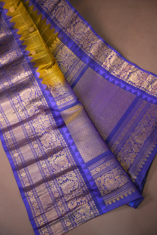 GADWAL PURE SILK CHECKS HANDLOOM SAREE