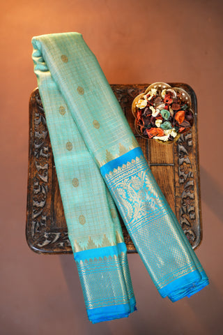 GADWAL PURE SILK CHECKS HANDLOOM SAREE
