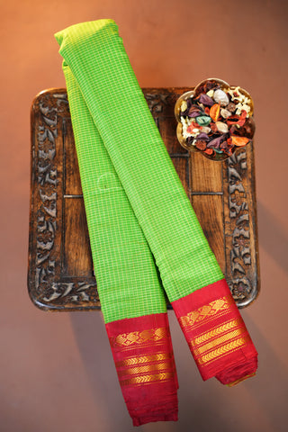 GADWAL PURE COTTON KUTTU BORDER HANDLOOM SAREES