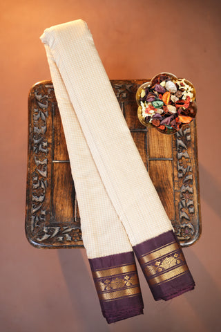 GADWAL PURE COTTON KUTTU BORDER HANDLOOM SAREES
