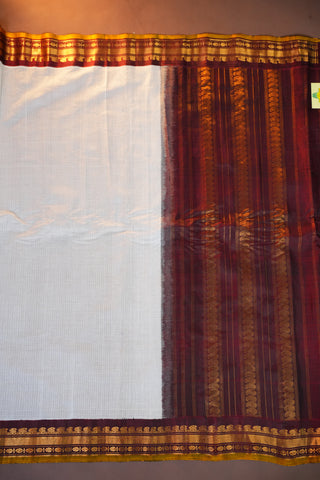 GADWAL PURE COTTON KUTTU BORDER HANDLOOM SAREES