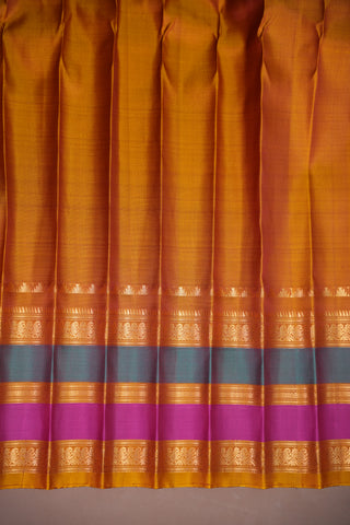GADWAL PURE SILK GAP BORDER HANDLOOM SAREE