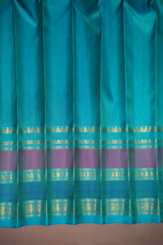GADWAL PURE SILK GAP BORDER HANDLOOM SAREE