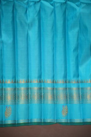 GADWAL PURE SILK GAP BORDER HANDLOOM SAREE