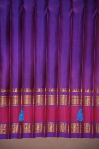 GADWAL PURE SILK GAP BORDER HANDLOOM SAREE