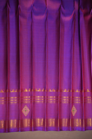 GADWAL PURE SILK GAP BORDER HANDLOOM SAREE