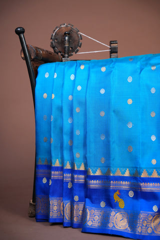 GADWAL PURE SILK GAP BORDER HANDLOOM SAREE