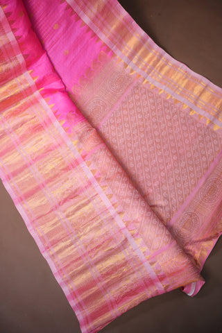 GADWAL PURE SILK CHECKS HANDLOOM SAREE