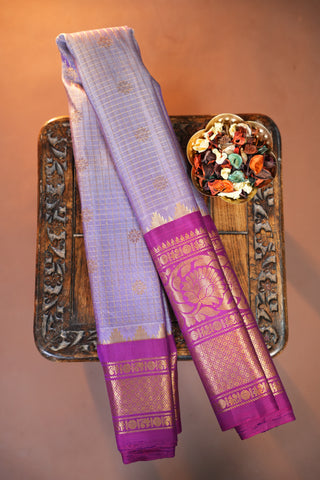 GADWAL PURE SILK CHECKS HANDLOOM SAREE