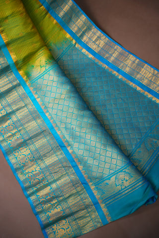 GADWAL PURE SILK CHECKS HANDLOOM SAREE