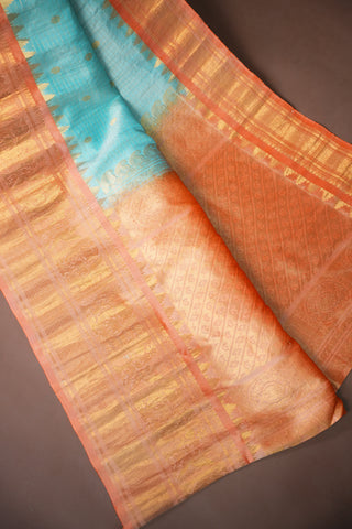 GADWAL PURE SILK CHECKS HANDLOOM SAREE