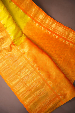 GADWAL PURE SILK CHECKS HANDLOOM SAREE