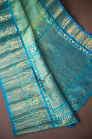 GADWAL PURE SILK CHECKS HANDLOOM SAREE