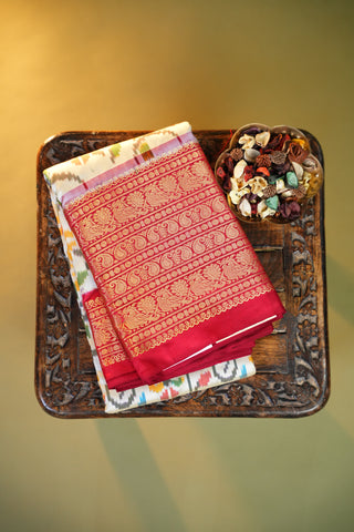 POCHAMPALLY IKKAT PATTU PURE SILK HANDLOOM SAREE
