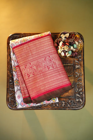 POCHAMPALLY IKKAT PATTU PURE SILK HANDLOOM SAREE
