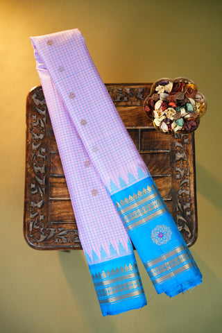 GADWAL PURE SILK GAP BORDER HANDLOOM SAREE