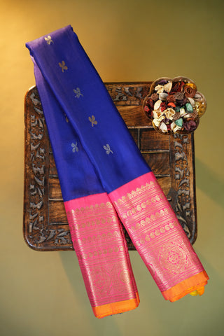 PREMIUM GADWAL PURE SILK HANDLOOM SAREE WITH KUTTU EQUAL BORDER