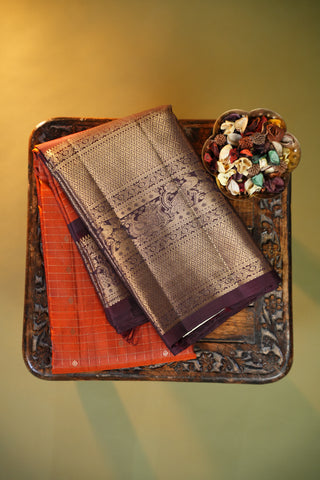 KANCHIPURAM TRADITIONAL PURE SILK HANDLOOM SAREE