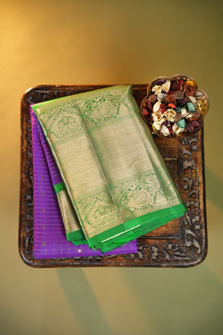 KANCHIPURAM TRADITIONAL PURE SILK HANDLOOM SAREE