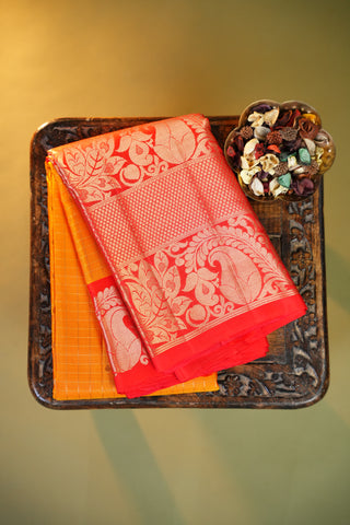 KANCHIPURAM TRADITIONAL PURE SILK HANDLOOM SAREE