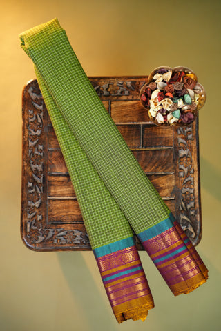 GADWAL PURE COTTON SMALL BORDER SAREE